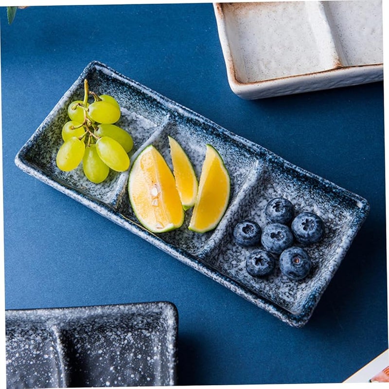 STOBAZA Ceramic Sauce Dish Appetizer Plates Set of 6 White Multi Use for Home Restaurant - Image 2
